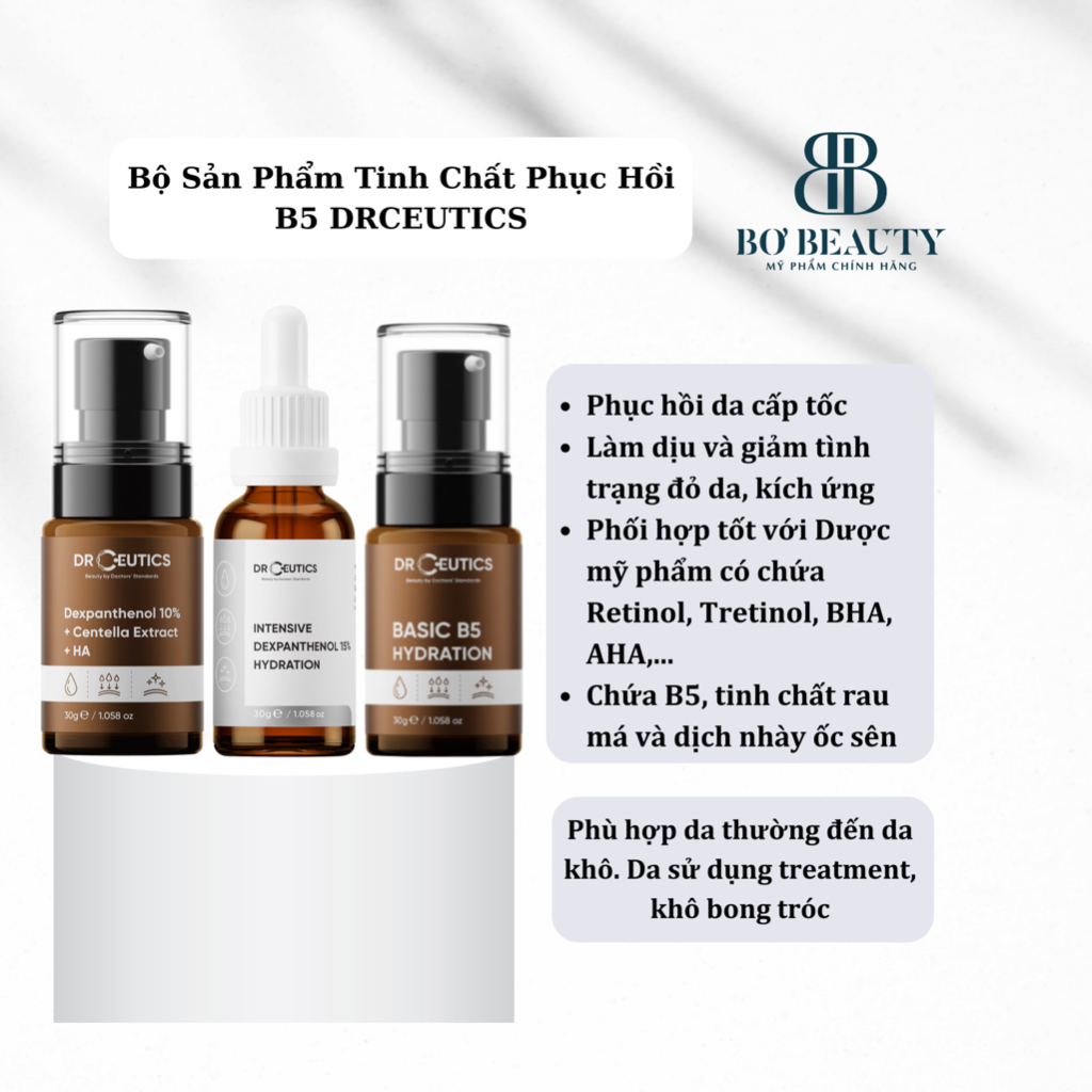 Tinh Chất Vitamin B5 Cấp Ẩm Và Phục Hồi Da DrCeutics