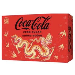 Thùng 24 lon nước ngọt Coca Cola Zero 320ml