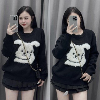 Áo len nữ lông thỏ dày dặn