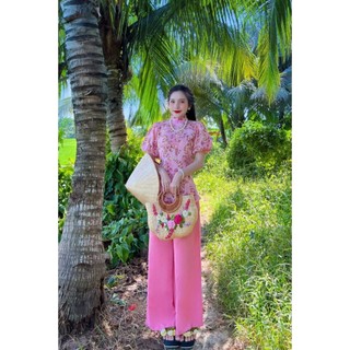 SET LAM CỔ TÀU , NÚT SÒ , TAY BÍ , LỤA MANGO