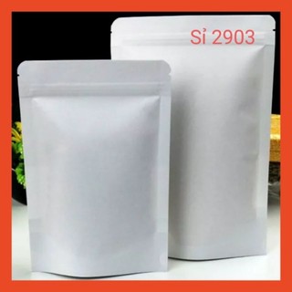 Túi zipper sữa - Túi Zipper 2 mặt màu trắng sữa