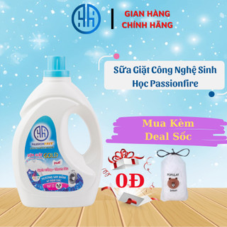 Sữa giặt sinh học thiên nhiên cao cấp gold passion fire 2 in 1 đậm đặc 3.5 kg an toàn cho da nhạy cảm