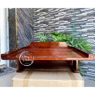Bàn thờ treo tường gỗ sồi, bàn treo tường thờ cúng gia tiên, Phật, khánh treo tường gỗ cao cấp