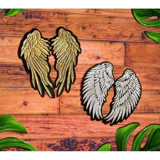 《2 Miếng》Patch Thêu Ủi/Logo Thêu/Huy Hiệu Ủi/Sticker Cánh Thiên Thần