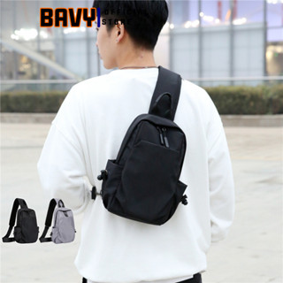 Túi chéo nam Ba Vy FASHION vải canvas chống nước mini đeo ngực đeo vai thời trang Hàn Quốc TĐC26AB