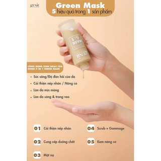 Mặt Nạ Tẩy Tế Bào Chết Genie Green Mask 5in1 100ml