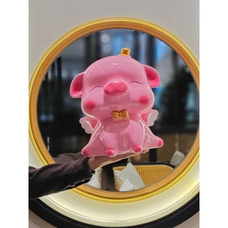 Heo đất cute đội mũ size lớn, lợn đất, ống tiết kiệm, đựng tiền - heo đất pipi