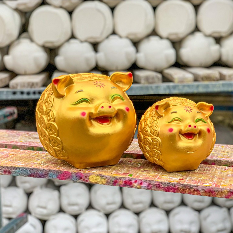 Heo Đất Đồng Tiền Size Lớn, Lợn Đất, Ống Tiết Kiệm, Đựng Tiền - Heo Đất PiPi
