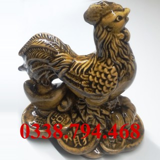 Tượng 12 con giáp gốm sứ Bát Tràng - tuổi Dậu