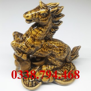 Tượng 12 con giáp gốm sứ Bát Tràng - Tuổi Ngọ