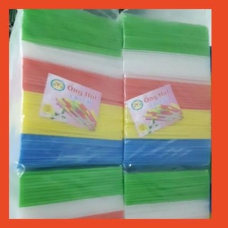 500 gram ống hút nước mía màu cao cấp đầu bằng