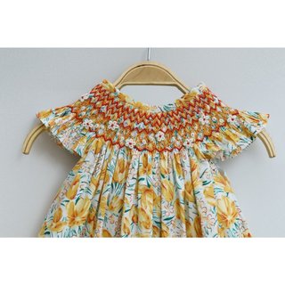 ĐẦM SMOCK HOA NHÍ