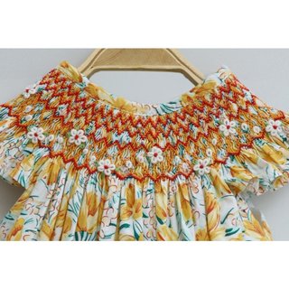 ĐẦM SMOCK HOA NHÍ