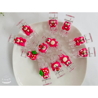 Kẹp Tóc Gấu Dâu Càng Cua 3 Răng – 5 Răng Siêu Cute