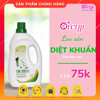 Nước lau sàn tinh dầu quế đuổi côn trùng Orenji 1l - công nghệ nano, diệt khuẩn 99,99%,nhà sạch thơm