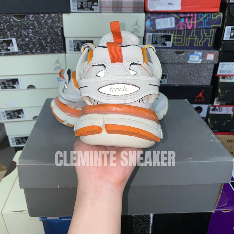 Giày balen màu  trắng  cam  đi  siêu  êm  chân