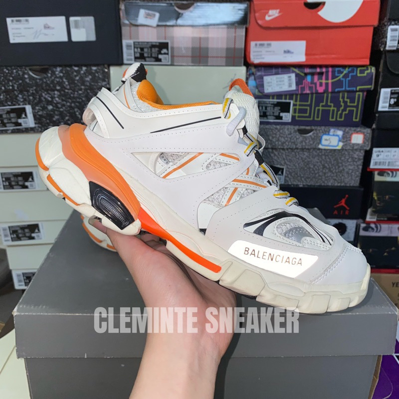 Giày balen màu  trắng  cam  đi  siêu  êm  chân