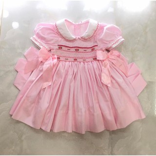 Đầm smock nơ