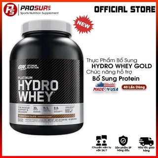 Optimum nutrition platinum hydro whey 3.6lbs, whey protein hydrolyzed siêu tinh khiết, tăng cơ