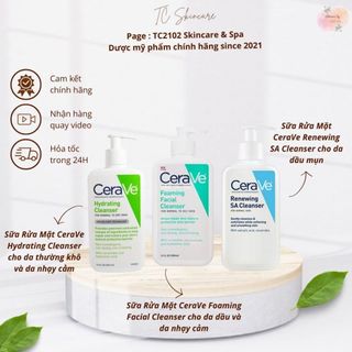Sữa rửa mặt Cerave Foaming Facial Cleanser (473ml) Dành cho da thường và da dầu