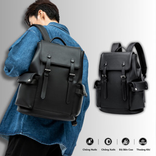 Balo Da Nắp Gập Thời Trang Nam Nữ Unisex ,Đựng Laptop 15,6 inh-Chống Nước,Kiểu Dáng Trẻ Trung, Cá Tính - 4945