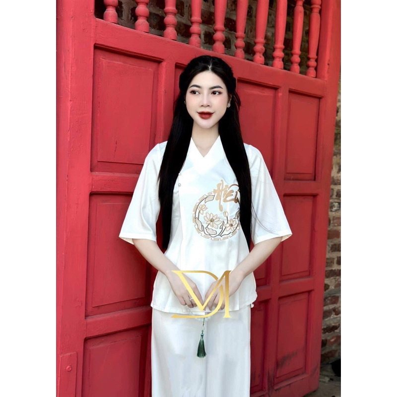 🌷 TỔNG  SET BỘ LAM THÊU ĐI CHÙA 60-90kg 🌺 Bigsize Rin Heo