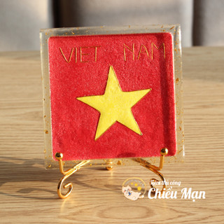 [Set màu cát] Cờ Việt Nam - Quốc Khánh