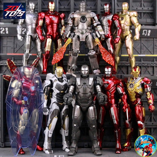 Mô hình chính hãng zd toys iron man mark 1 đến mark 85 , iron monger, whilash, hulkbuster, war machine, hall