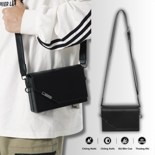 Túi Đeo Chéo Da Túi Unisex Basic Đa Chức Năng Đơn Giản Hàng Quảng Châu - 6957
