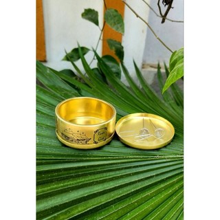 Hộp đồng đựng thuoc cao 3.5cm .tặng nhấc tàn