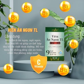 Viên ăn ngon tl t_p thái lan 9 loại trái cây 100 viên