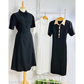 Đầm váy freesize sơ mi basic 3 màu