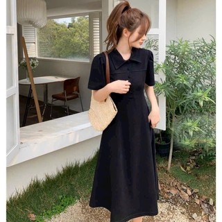 Đầm váy freesize sơ mi basic 3 màu