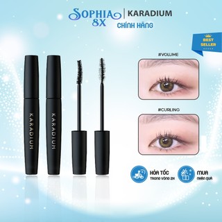 Chuốt mi Hàn Quốc dày và cong mi Karadium On The Top Fiber Mascara 10ml