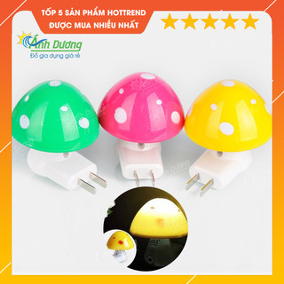 Đèn ngủ cảm ứng ánh sáng hình nấm