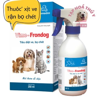 Vime frondog xịt ve rận, bọ chét cho chó mèo