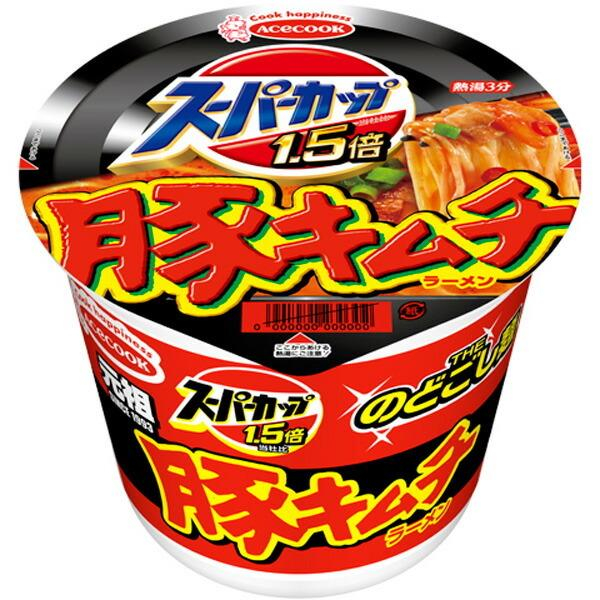 Mì ly Acecook Super Cup 1.5x Ramen Kimchi Thịt Heo