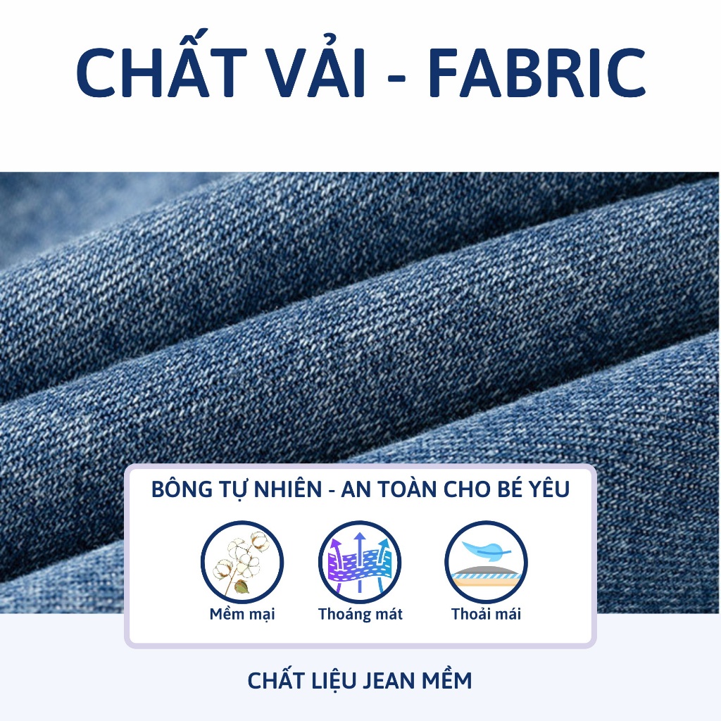 Áo sơ mi jean bé trai dài tay 27Kids WELLKIDS bò mềm cổ bẻ đi học nam cho trẻ từ 2-8 tuổi BLSH10