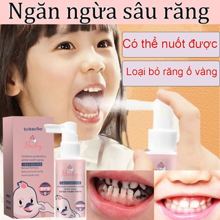 Xịt Chống Sâu Răng Cho Bé Từ 1 Tuổi, xịt răng midkid An Toàn Nuốt Được giảm hôi miệng,sâu sún răng,an toàn làm sạch răng