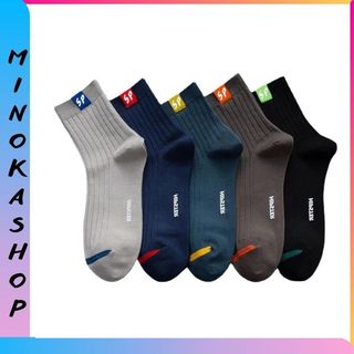 Combo 5 đôi tất nam ,vớ nam cổ cao và cổ thấp có giãn 4 chiều khử mùi kháng khuẩn