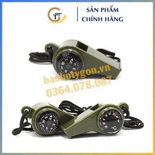 Còi nhựa la bàn nhiệt kế, còi sinh tồn