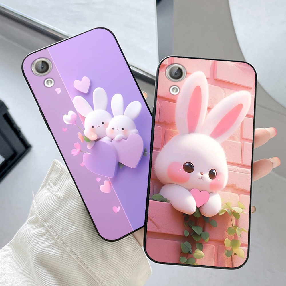 ốp lưng huawei y6 ii / y6ii in hình thỏ mèo cute dễ thương đáng yêu