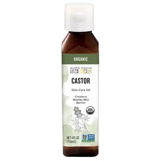 Dầu Thầu Dầu Hữu Cơ@ Hàng-Mỹ- Aura Cacia Organic Skin Care Castor Oil