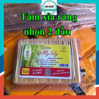 Tăm xỉa răng 2 đầu nhọn, tăm trúc VIP Linhmart
