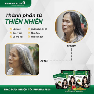 Nhuộm Đen Tóc Thảo Dược Pharma Plus - Nhập Khẩu Ấn Độ