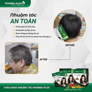 Nhuộm Đen Tóc Thảo Dược Pharma Plus - Nhập Khẩu Ấn Độ