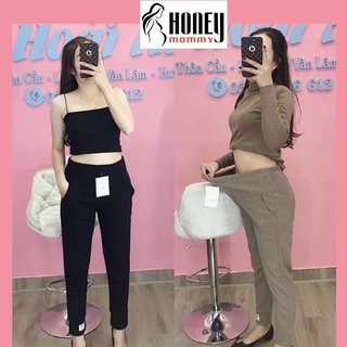 Quần Bầu Chất Nhung Tăm Bo Gấu Thể Thao Ấm Áp Thời Trang HX4616 Honey Mommy
