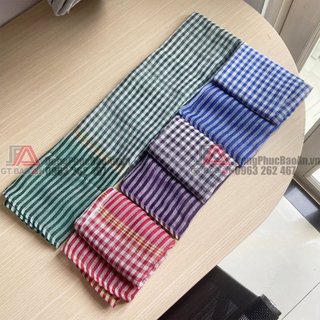 Khăn rằn nam bộ truyền thống màu xanh, đen, đỏ, tím , vải mềm mát