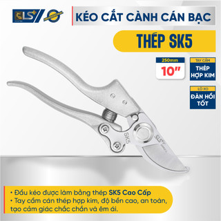 Kéo cắt cành cán bạc LS+, kéo cắt tỉa cành cây cán bạc, kéo cắt cành cây cán bạc, kéo tỉa cây cảnh, kéo cắt bonsai