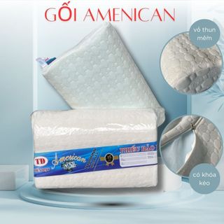 Gối cao su non nâng đỡ cổ chống mỏi cổ vai gáy american , thiết kế lượn sóng, chất liệu mềm mại